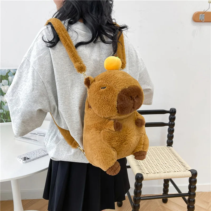 Capybara Plushie Backpack