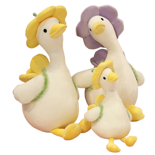 Flower Duck Plush Toy