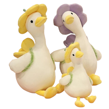 Flower Duck Plush Toy