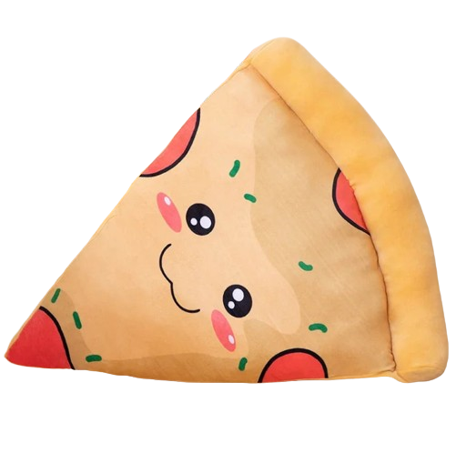 Soft Stuffed Pizza Toy 45/55/65cm - Plush Pillow for Car, Sofa, or Nap Cushion